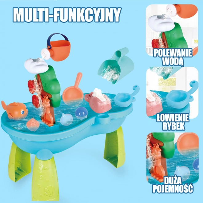 Kinderen Watertafel 2-in-1 met Zandbak en Waterval WOOPIE