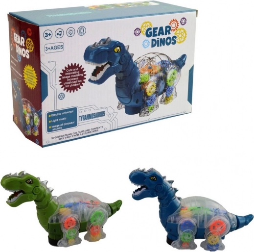 Dinosaurus met licht en muziek op batterijen