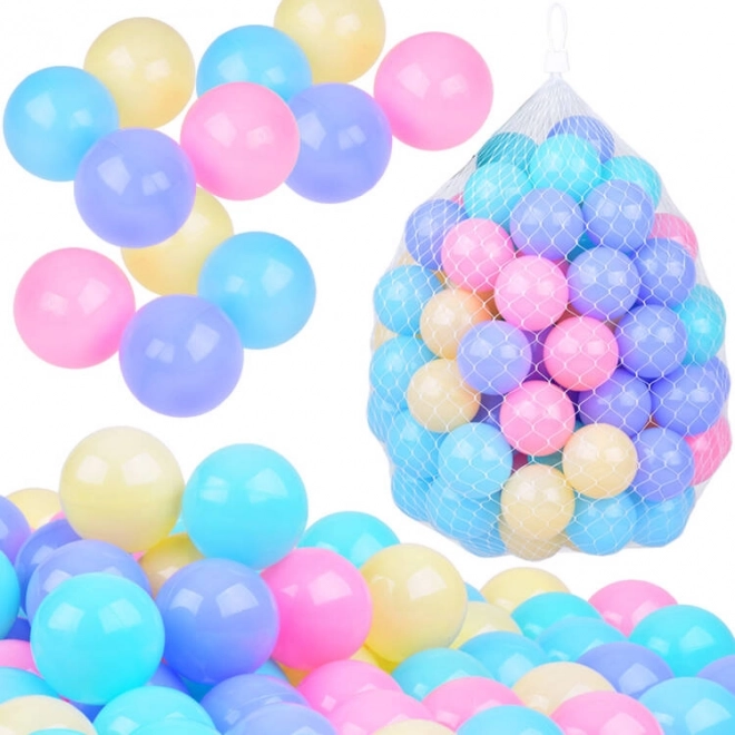 Gekleurde pastel droge ballen 5,5 cm 100 stuks ZA5412