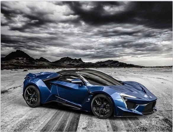 Diamanten Mozaïek - Sportauto