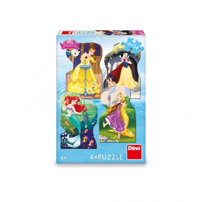 DINO Puzzel Disney prinsessen 4x54 stukjes