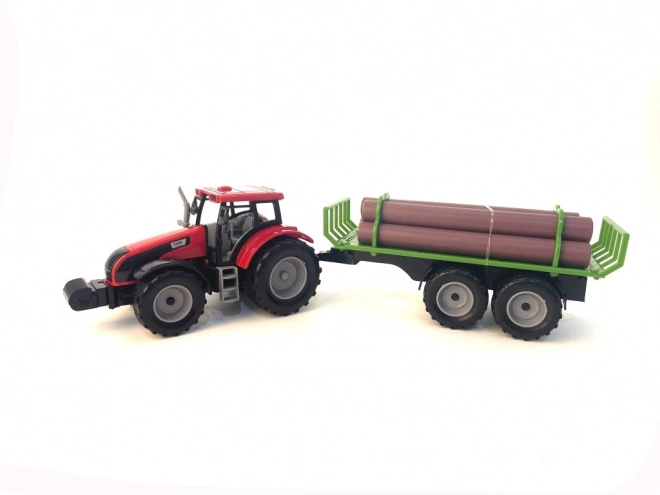Speelgoedtractor met Aanhanger voor Boomstammen voor Kinderen