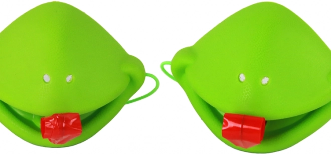 Grappige kikkermaskers met uitschuifbare tong