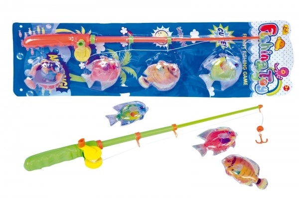 Magnetisch spel Vissen vangen - hengel en 4 visjes