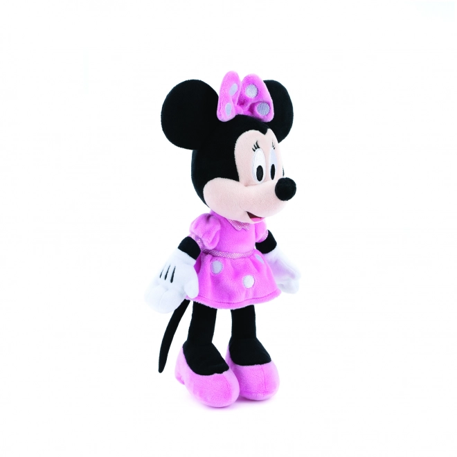 Pluchen Minnie in roze jurk 30 cm