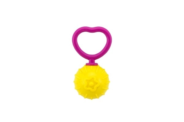 Rammelaars retro plastic 18cm diameter 5cm mix kleuren in zak 0m+