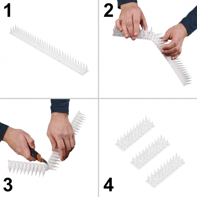 Plastic duivenpinnen wit