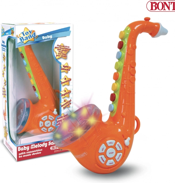 Vrolijke kunststof saxofoon voor kinderen van Bontempi