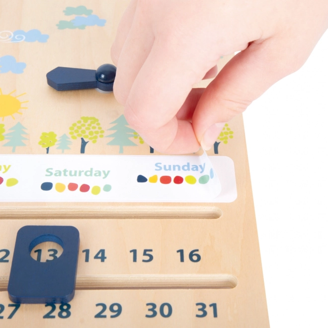 Small Foot Didactische Kalender met Klok
