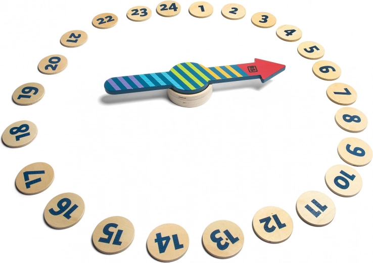 Grote houten draaipijl voor eenvoudig spelplezier