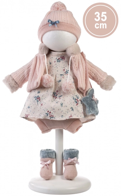 Llorens 535S SARA - realistische pop met zacht stoffen lichaam - 35 cm
