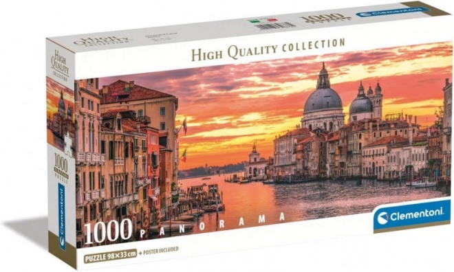 Puzzel 1000 stukjes Compact Panorama Grote Gracht Venetië