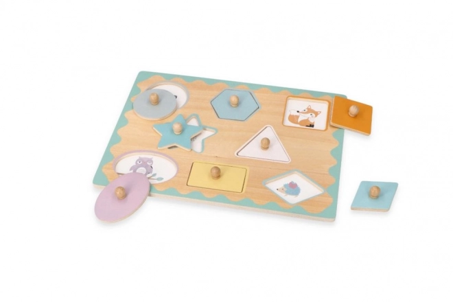 Puzzel met vormgrepen