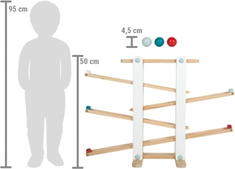 Veilige grote knikkers en massief hout