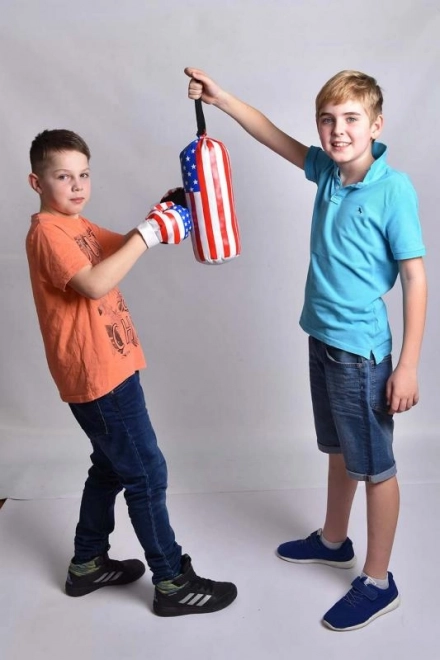 Bokszak en handschoenen