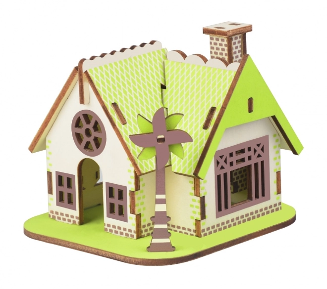 Woodcraft Houten 3D-puzzel Huis Ellie