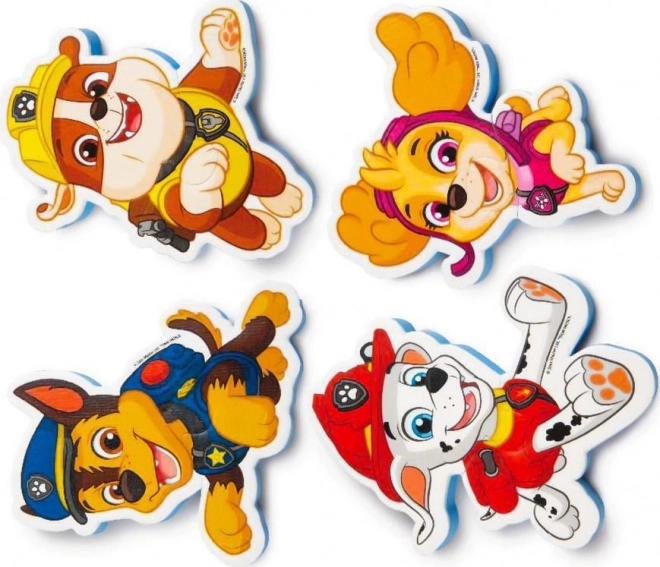SPIN MASTER Foam puzzels - Waterspeelgoed voor in bad Paw Patrol 4x2 stukken