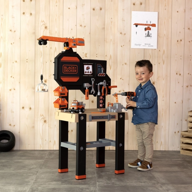 B&D Grote werkplaats met kraan