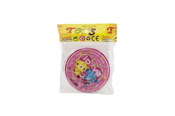 Doolhofpuzzel met bal plastic 7cm