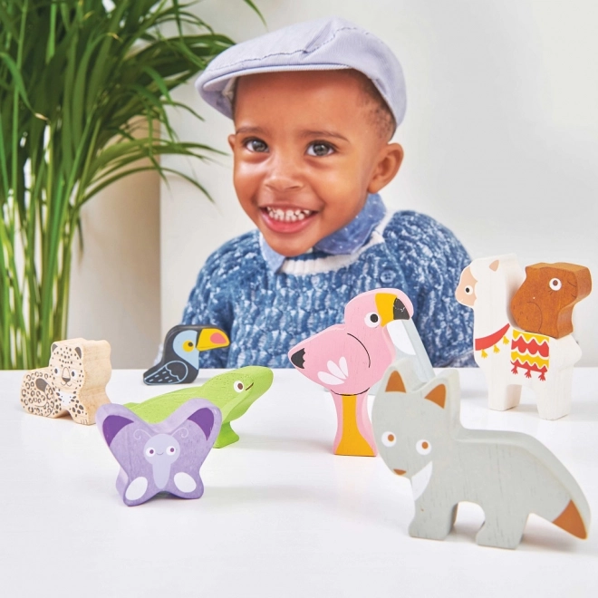 Balancerende Toren La Toy Van Petilou - dierentuindieren