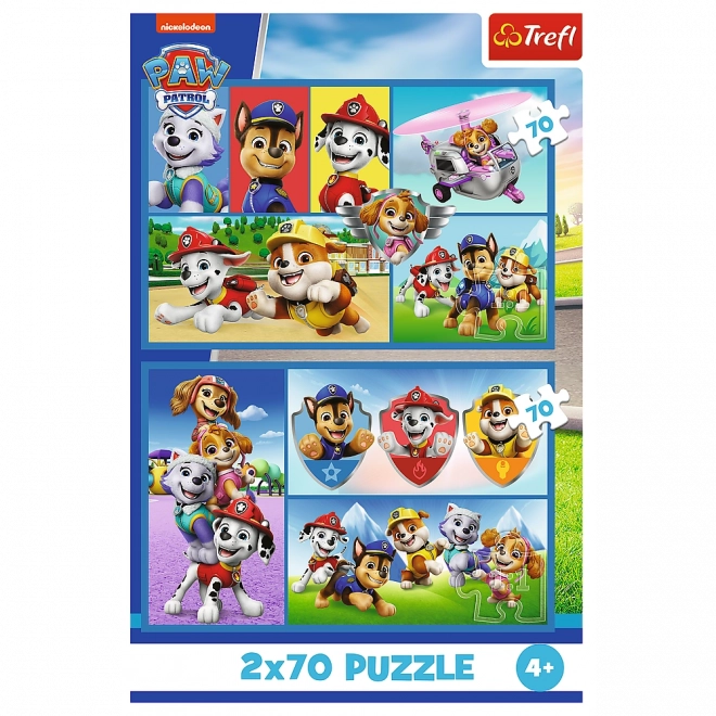 Puzzel Paw Patrol 2in1 2x70 stukjes