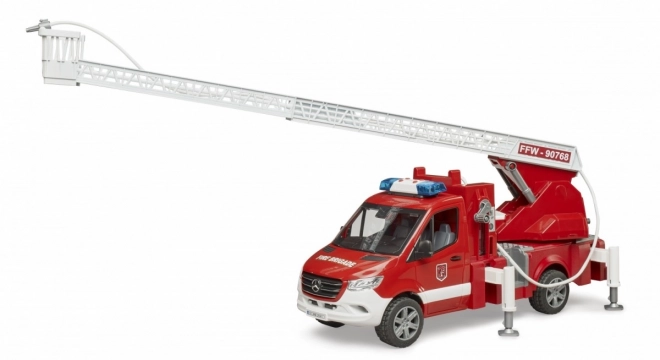 Brandweerwagen Mercedes-Benz Sprinter met ladder voor kinderen