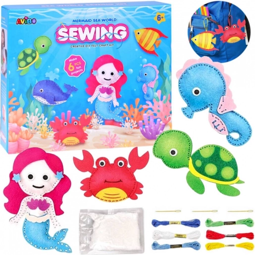 Creatieve set Zee-dieren viltknutselen