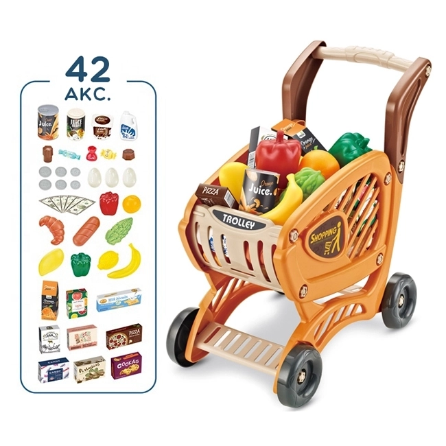 Kinderwinkelwagentje met accessoires van Woopie