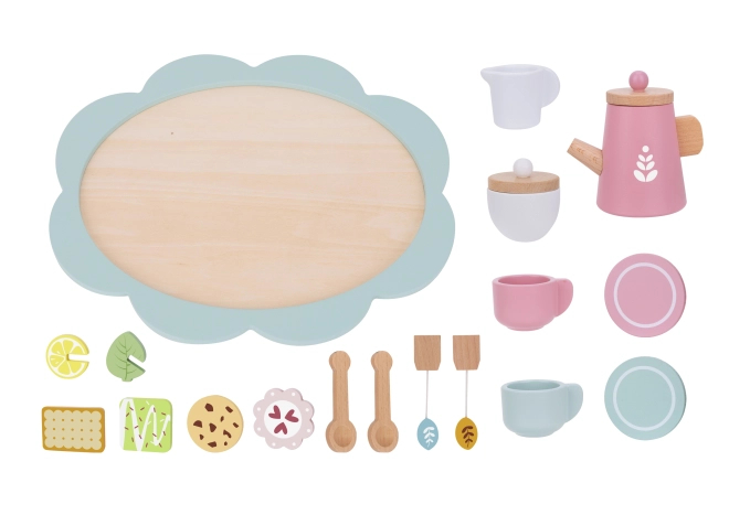 Houten speelgoed theeset voor kinderen