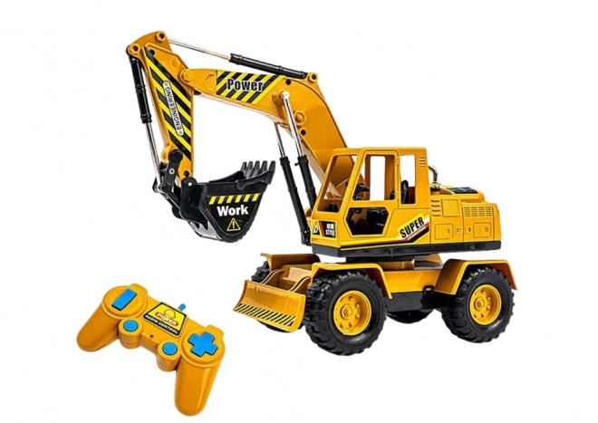 Op afstand bestuurbare graafmachine bulldozer 2-in-1 voor kinderen