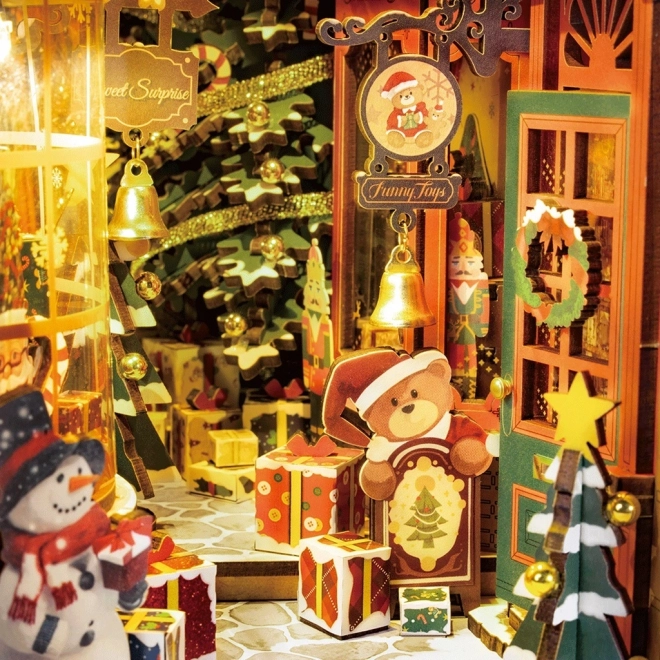 Handgemaakt Kerststraat Boeksteun