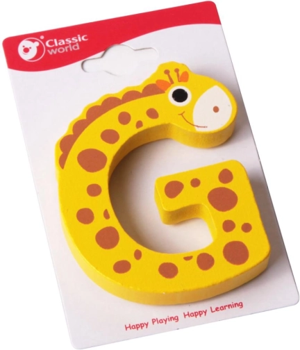 Houten letter G Classic World