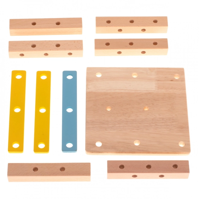Houten educatieve stoeltje