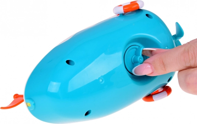 Zwevende kinderbadboot met fontein