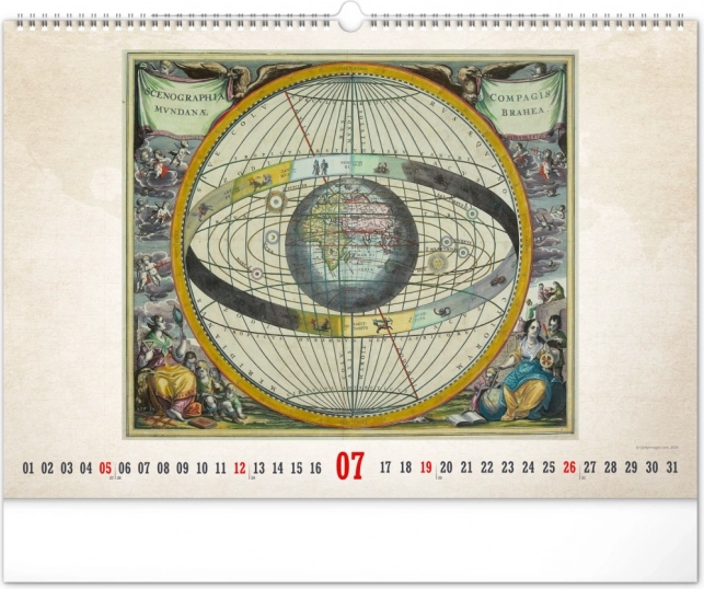 Wandkalender Oude Kaarten 2026