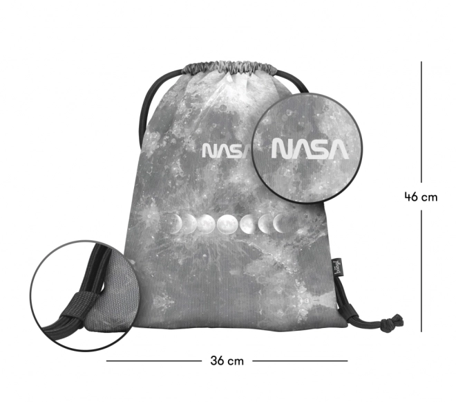 BAAGL 3 SET Skate NASA Grijs: rugzak, etui, zak