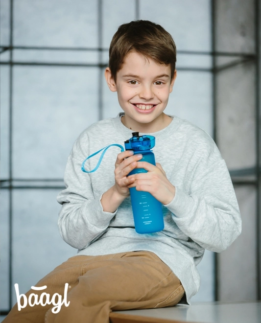 BAAGL Tritan waterfles Logo - blauw