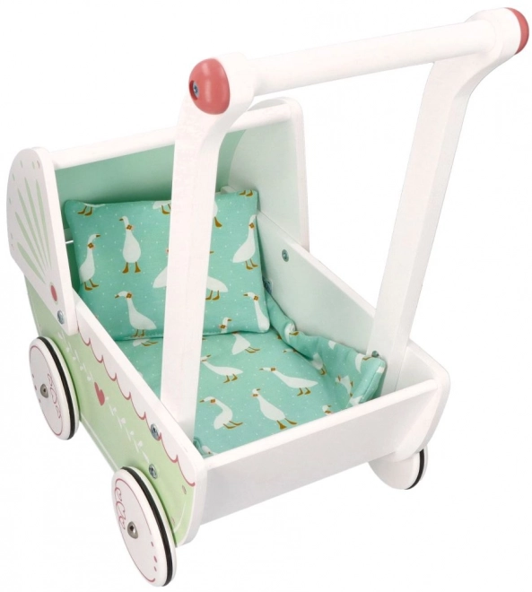 Houten poppenwagen