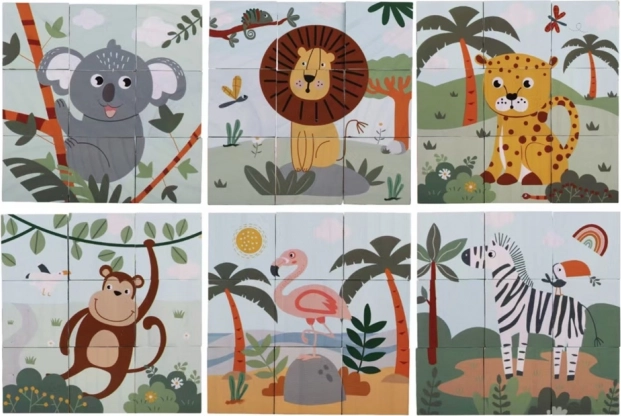 houten blokken safari 2Kids Toys