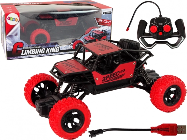 RC terreinwagen 1:18 rood