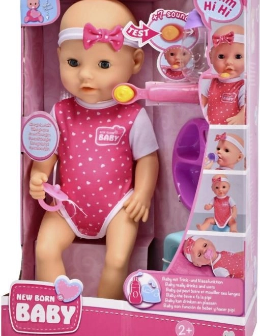 Panenka Pasgeboren Baby Hongerig 38 cm