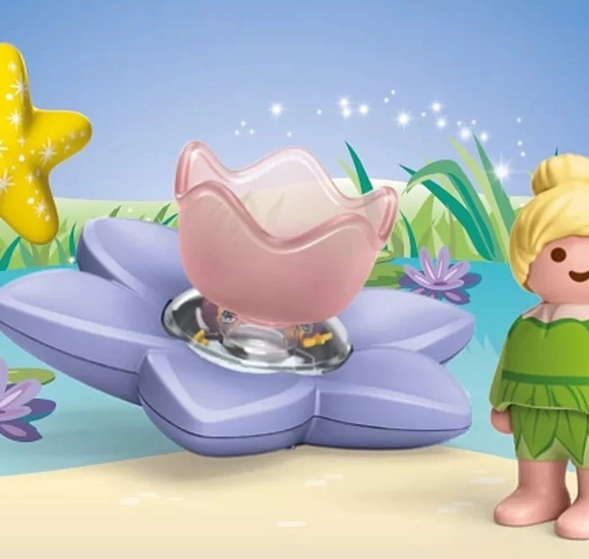Set met figuur JUNIOR & Disney: Tinkerbell en magische drijvende bloem
