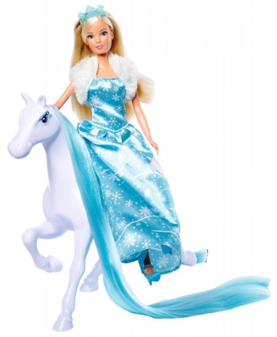 Pop Steffi met paard Snow Dream
