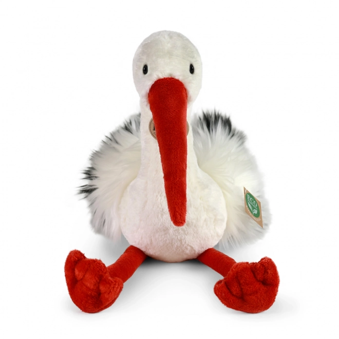 Rappa Pluchen vogel ooievaar 39 cm MILIEUVRIENDELIJK