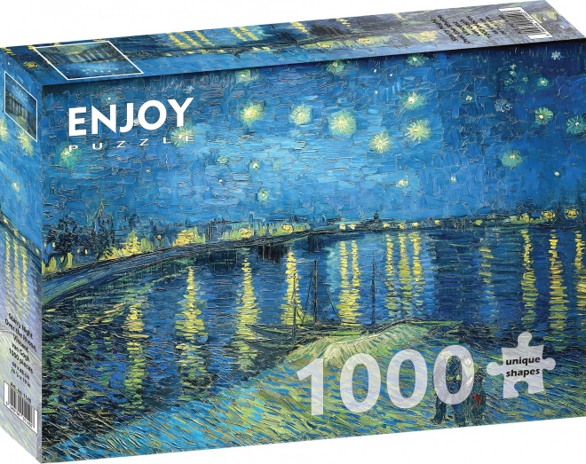 Puzzel Sterrennacht boven de Rhône 1000 stukjes