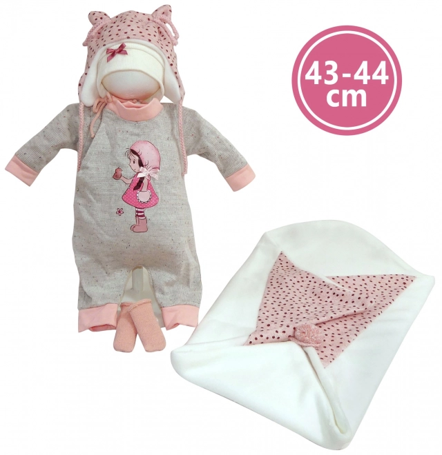 Llorens M844-60 kleding voor pop baby NEW BORN maat 43-44 cm