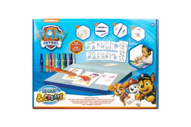 Schilderkit met spray-pennen Paw Patrol