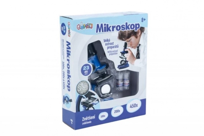 Microscoop voor kinderen met drievoudige vergroting