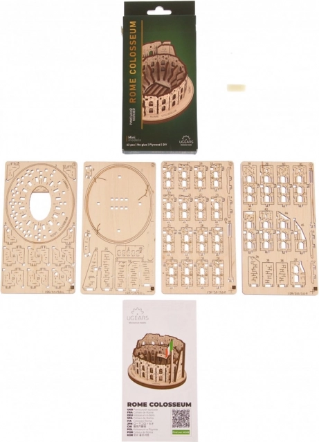 Ugears 3D houten mechanische puzzel Colosseum