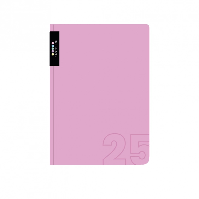Agenda A5 dagelijks 2025 PASTELINI roze